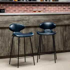 Mathur Counter & Bar Stool,Set of 2,Navy