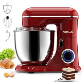 3-IN-1 Electric Stand Mixer, 660W 10-Speed With Pulse Button, Attachments include 6.5QT Bowl, Dough Hook, Beater, Whisk for Most Home Cooks, Empire Re