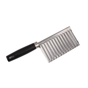 Stainless Steel Potato Chip Wavy Cutter Dough Vegetable Fruit Crinkle Wavy Knife Chopper Cutter French Fry Maker Kitchen Gadgets