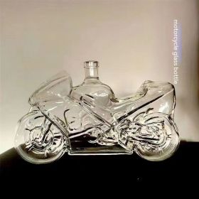 Transparent Glass Jar Helicopter Wine Bottle (Option: Motorcycle Wine Decanter)