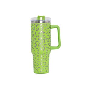 304 Stainless Steel Vacuum Cup Second Generation 40oz Cup (Option: Laser Leopard Green-40oz)