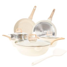 Kitchen Cooking Supplies Classic Cookware set (Color: As pic show)