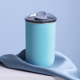 Fashion Personality Stainless Steel Portable Cup (Option: Blue-300ml)